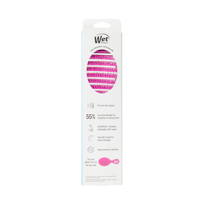 Wet Brush Shower Hair Brush Detangler - Exclusive Ultra-soft IntelliFlex Bristles - Minimizes Pain And Protects Against Split Ends and Breakage - Comb For Women, Men, Wet & Dry Hair - Pink Glitter