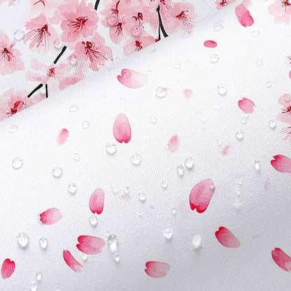Pink Cherry Blossom Shower Curtain, Floral Blooming Plum Asian Floral Japanese Sakura Shower Curtain for Bathroom Decor, Waterproof Polyester Fabric Bath Curtain with 12 Hooks, 60x70