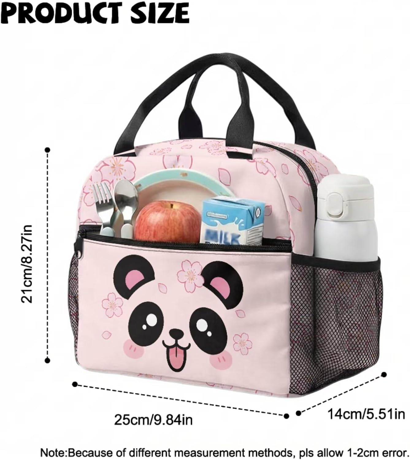 COEQINE Customized Preschool School Bag For Kindergarten with Lunchbox Toddler Backpack for Girls Padded Straps and Breathable Back Panel Elementary Cat Pink Bow Heart Cute Bookbag,13 In