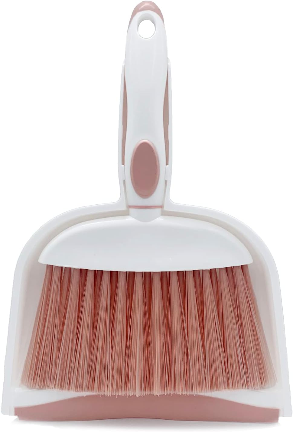 Broom Dustpan Brush Small Dust pan: Small Broom and Dustpan Set Mini Dust pan and Brush Set for Desk, Home, Camping Tent (Pink)