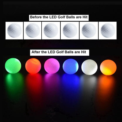 3Pcs Glow in The Dark Golf Balls, Super Bright LED Golf Ball, Night Golf Practice Balls, Lights up for 5-8 Ms per Hit, for Night Golf Lover's Gifts