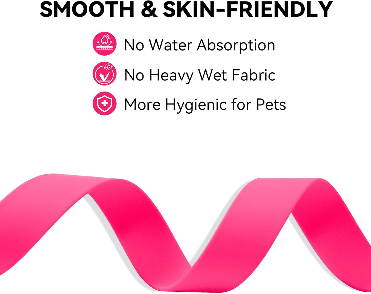 Waterproof Dog Grooming Belly Strap with Clamp Extender – Dog Grooming Loop Restraint for Table Arm, Bathing & Hair Cutting for Small, Medium and Large Dogs (Pink)