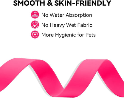 Waterproof Dog Grooming Belly Strap with Clamp Extender – Dog Grooming Loop Restraint for Table Arm, Bathing & Hair Cutting for Small, Medium and Large Dogs (Pink)