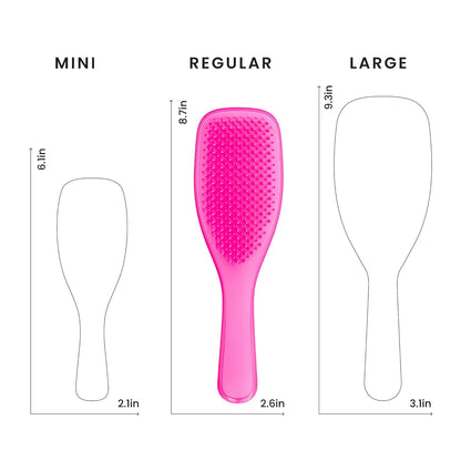 Tangle Teezer Fine Ultimate Detangler Brush, Dry & Wet Hair Brush to Detangle & Reduce Breakage for Fine Hair Types, Runway Pink