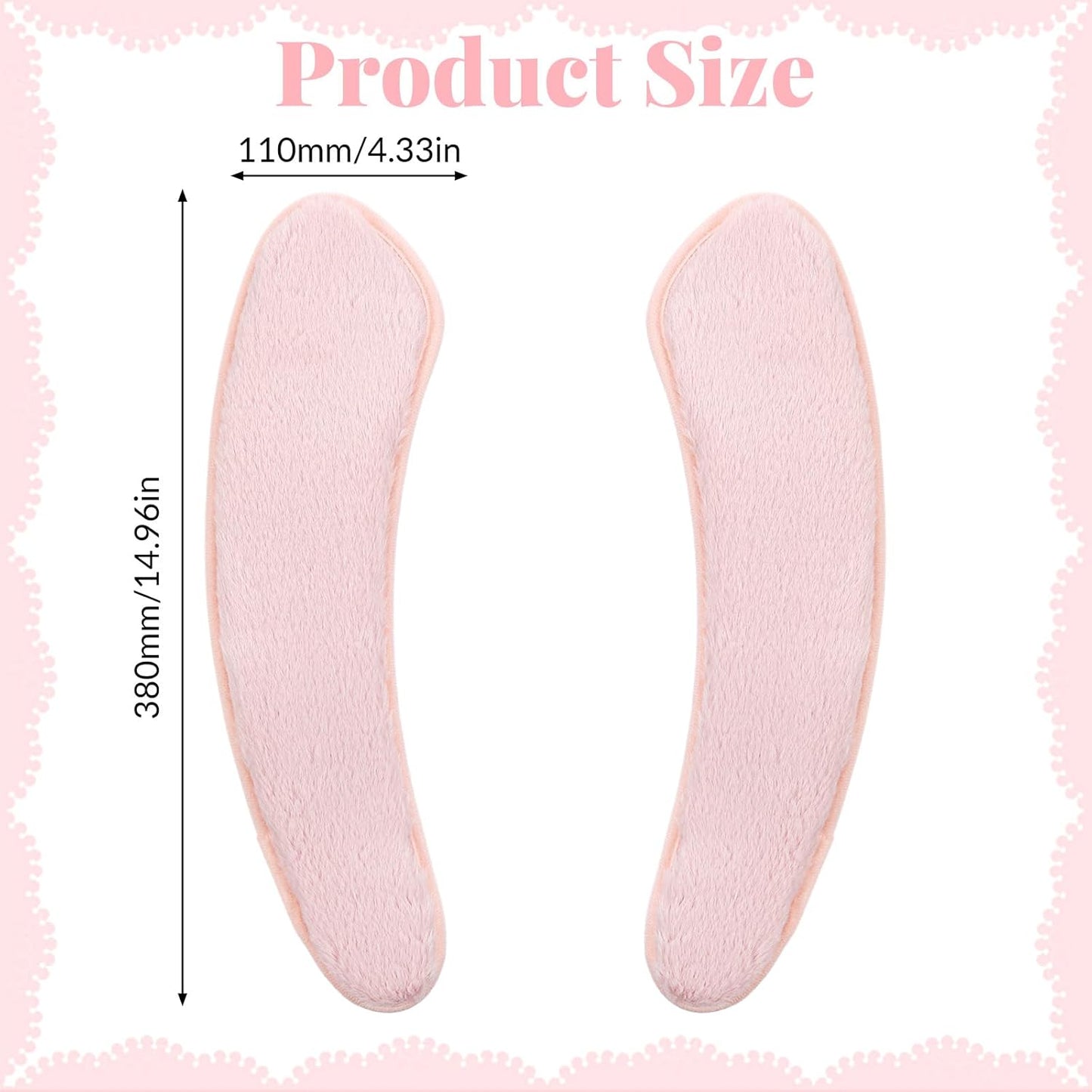 Pink Toilet Seat Cover Thick and Warm Toilet Seat Cushion Cover Warm Plush Thick Padded Washable and Reusable Self-Adhesive Mat for Winter Non Slip Soft Toilets Seats Cushion Double Flap Separation