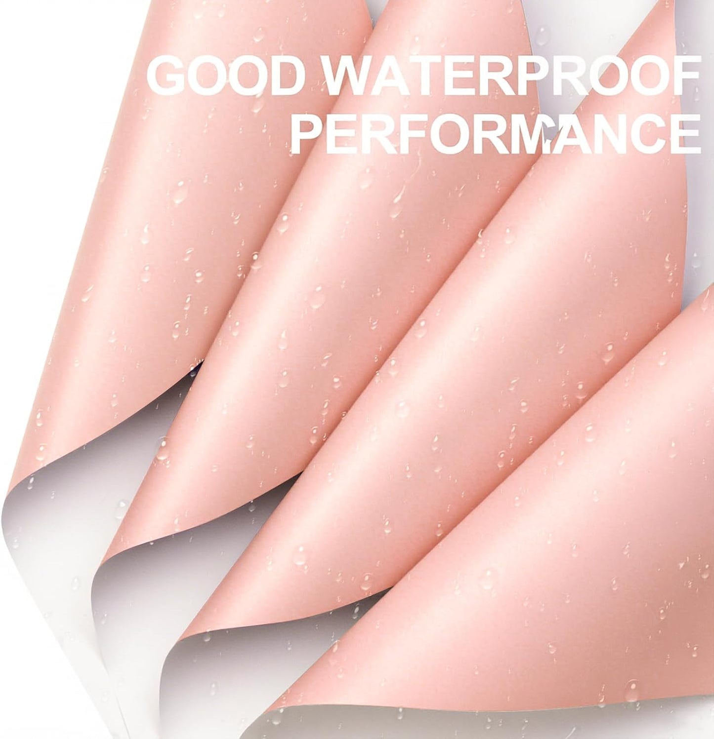 WRAPAHOLIC 20 Sheets Flower Wrapping Paper - 22.4 x 22.4 inch Pink White Color Water-Resistant Floral Bouquet Wrapping Paper, Florist Supplies Packaging for Wedding Birthday Gift DIY