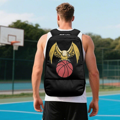 Personalized Sports Backpack for Basketball Soccer Volleyball Football, Custom Ball Backpacks with Separate Shoe Compartment, Customized Name Number Logo Training Gym Bag, LightPink