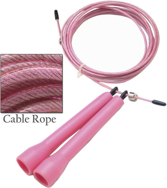 DA VINCI Ultra Speed 10 Ft Adjustable Cable Jump Rope, Super Fast for Double Unders