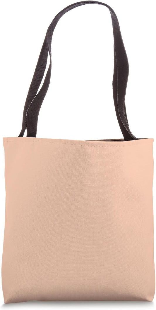 Soft Pink Peach Blush Warm Minimalist Aesthetic Solid Color Tote Bag