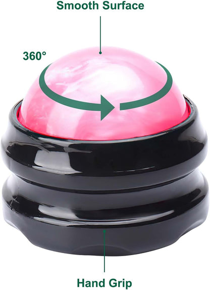 WOVTE Massage Ball, Lacrosse Balls, Self Massage Tool for Sore Muscles, Shoulders, Neck, Back, Foot, Body, Deep Tissue, Trigger Point, Muscle Knots, Yoga and Myofascial Release (Pink)