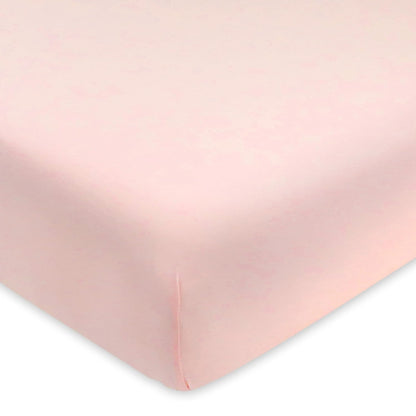 HonestBaby Unisex-Baby Fitted Crib Sheets Set Standard Mattress, 100% Organic Cotton Baby Boys, Girls, Neutral, 1 Pack - Jumbo Leaf Sage, One Size