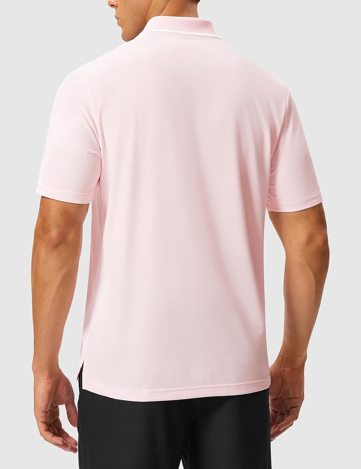 Rdruko Men's Polo Shirts with Pocket Short Sleeve Dry Fit Collared Golf Tennis T Shirts