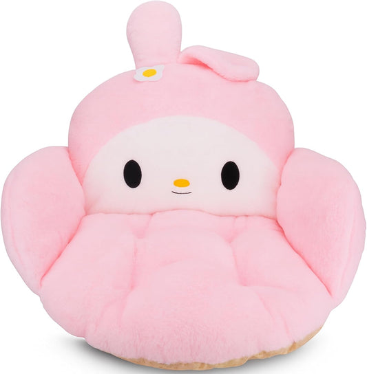 Juju Pink Kawaii Cushion - Kawaii Room Decor - Seat Cushions for Office Chairs - Office Chair Cushions - Car Seat Cushion - Gaming Room Decor - Gaming Desk Accessories Floor Pillow (Pink)