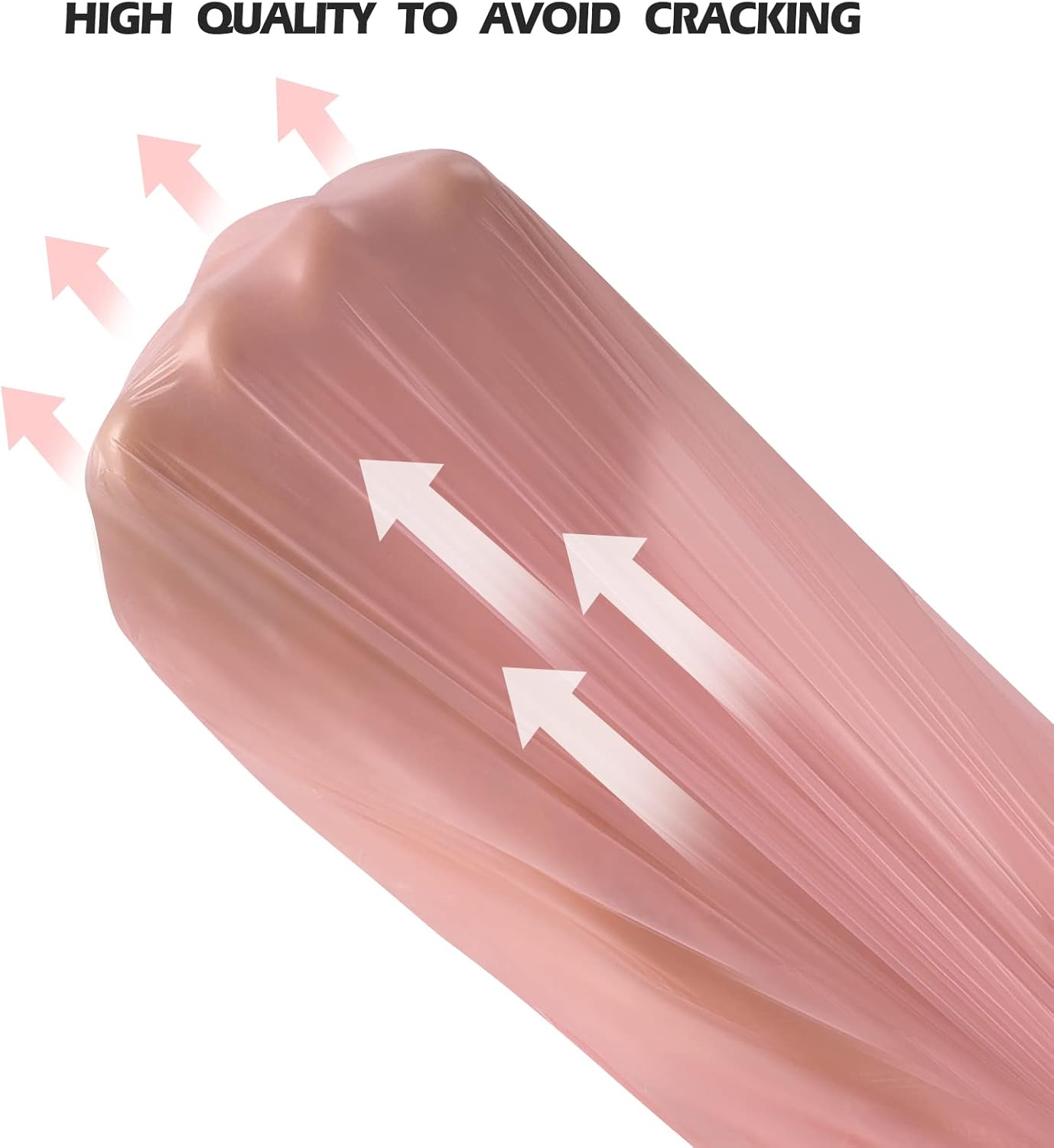 4 Gallon/60pcs Small Garbage Bags,Strong Trash Bags,Small Trash Bags for Office Home Bedroom,Trash can Liner,Pink