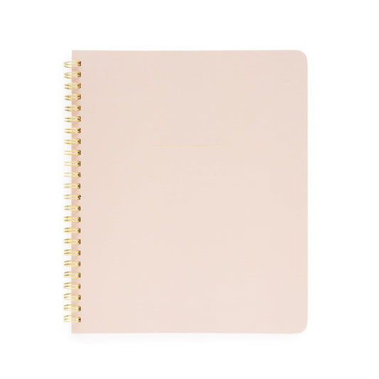 Sugar Paper Spiral Notebook, Blush, 50 Lined Pages, Spiral Bound Notebook, Single Subject, Note Taking, To Do List, Office Accessories, 7" x 8.5"