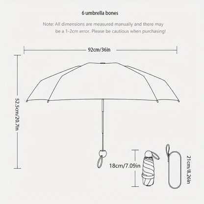 Mini Travel Umbrella with Case