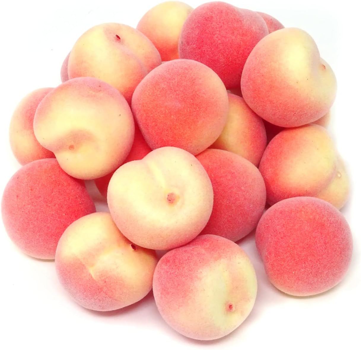 yueton 20PCS Mini Lifelike Artificial Peach Realistic Fake Fruit Peach Simulation Fruit Model Props for Home, Garden, Display Cabinet, Photography, Christmas, Harvest Festival Decoration