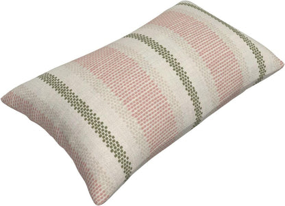 Pink Sage Green Pillow Covers 18x18 Inch 2 Pcs Boho Preppy Polka Dots Striped Decor Throw Pillows Modern Geometric Outdoor Farmhouse Decoration Pillowcase Linen Cushion Cover for Couch Sofa