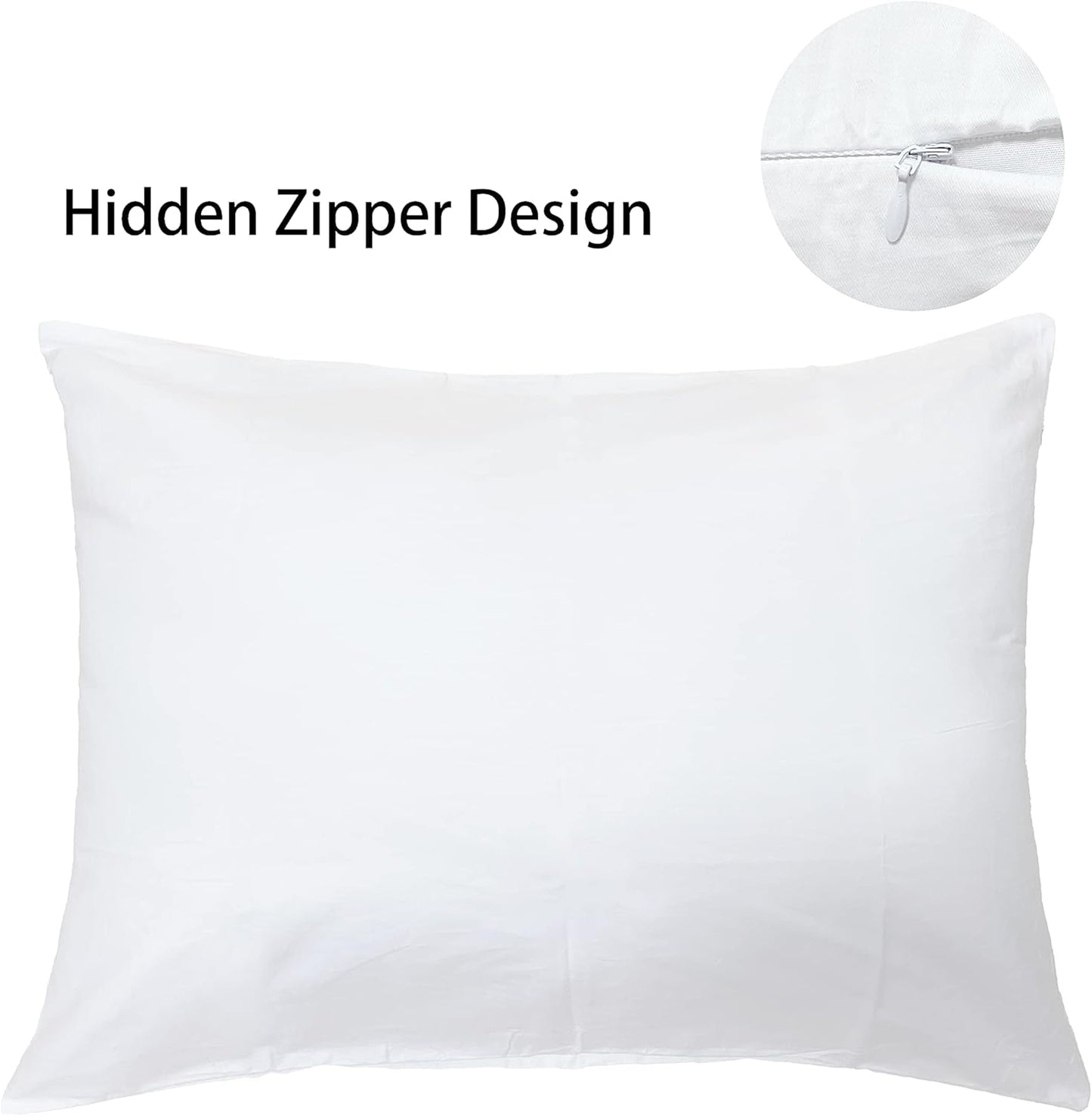1000-TC Egyptian Cotton Euro (28x28) Pillowcases - Set of 2 - Pillow Cases 28x28 European Square Pillow Covers - Zipper Closure Pillowcases, (Stripe, Peach)
