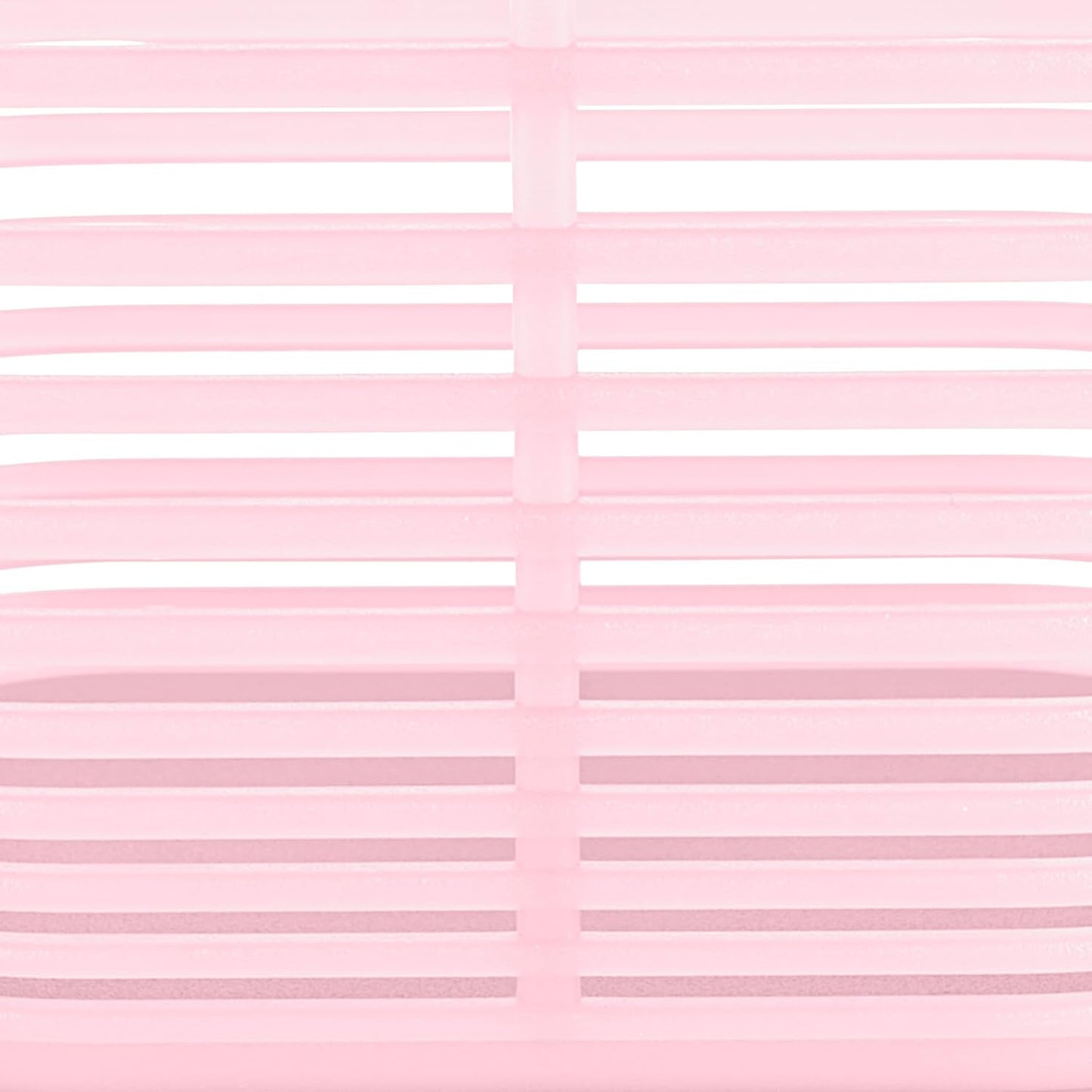 Curver Set of 4 Large 18.8L Aria Decorative Plastic Organization and Storage Baskets - Perfect Bins for Home Office, Closet Shelves, Kitchen Pantry and All Bedroom Essentials, Pink