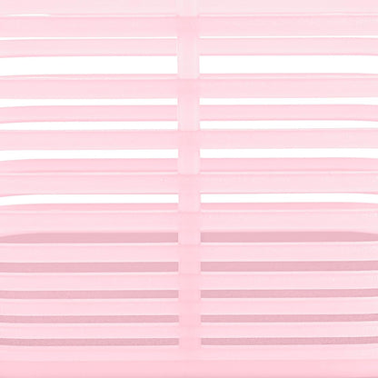 Curver Set of 4 Large 18.8L Aria Decorative Plastic Organization and Storage Baskets - Perfect Bins for Home Office, Closet Shelves, Kitchen Pantry and All Bedroom Essentials, Pink