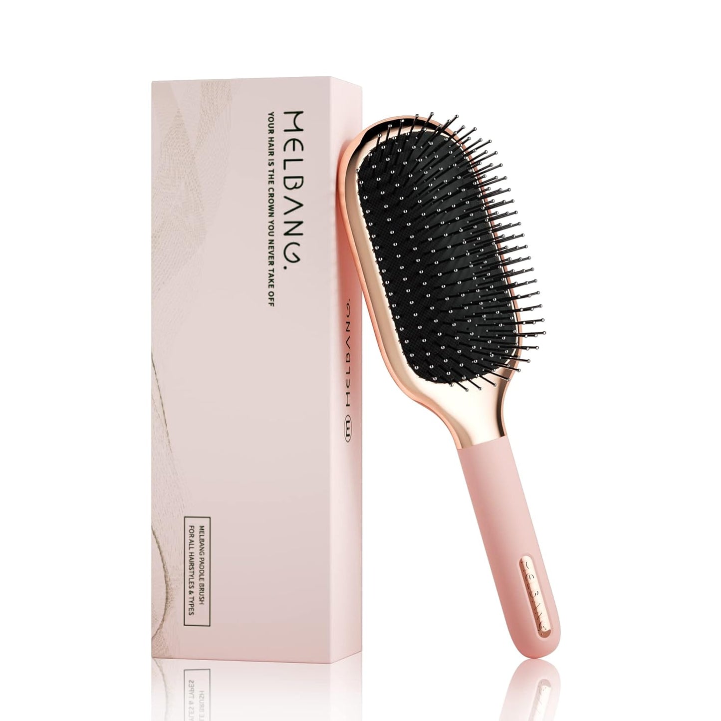 Melbang Hair Brush for Thick Curly Thin Long Short Wet or Dry Hair Adds Shine and Makes Hair Smooth Hair Comb Paddle Hair Brush for Men Women Kid