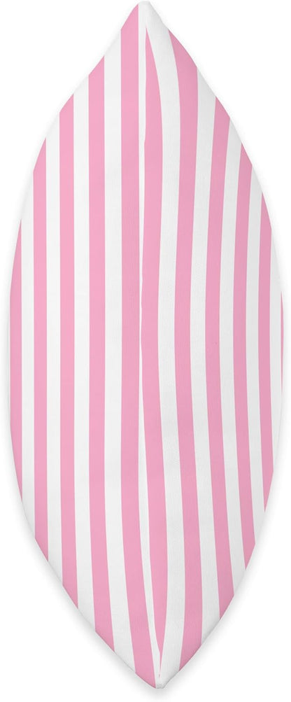 Light Pink White Striped Girly Vertical Stripes Cute Throw Pillow