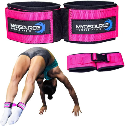 All-Star Cheer Kit – Improve Cheerleader Fitness and Performance, Flexibility Stunt Strap, Tumbling Ankle Straps, Cheerleading Workout DVD (Ages 13 & Over, Pink)