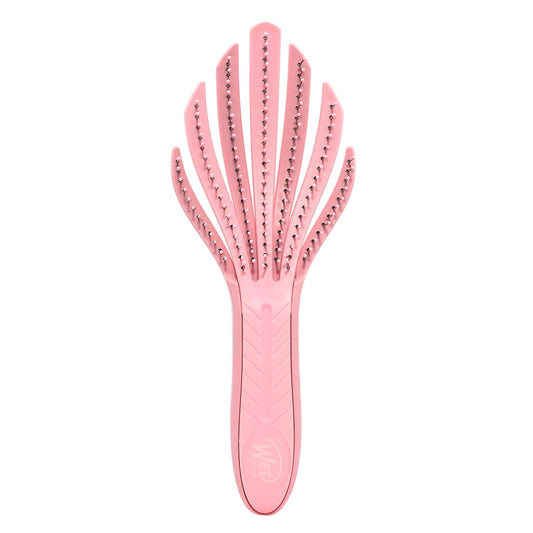 Wet Brush Go Green Curl Detangler Hair Brush - Pale Pink Ultra-Soft IntelliFlex Detangling Bristles Glide Through Tangles with Ease - Great For Curly Hair-No Split Ends & Pain-Free for Wet or Dry Hair