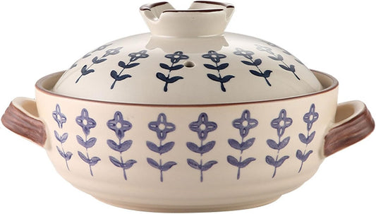 Ceramic Casserole, Japanese Clay Pot Donabe Stone Rice Pot With Lid, Earthen Pot Stockpot Ceramic Casserole Cooker Healthy Cookware Stove Pot Soup Hot(Pink,1.5L)