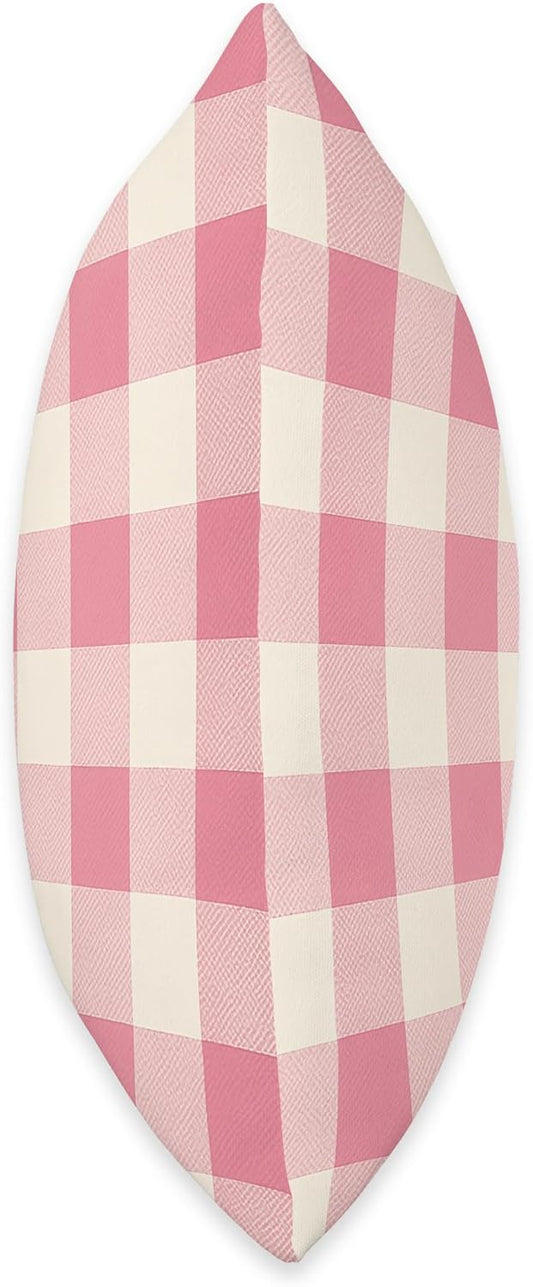 Pink Gingham Pattern Cute Cottagecore Aesthetic Retro Pastel Throw Pillow