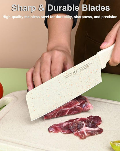 SUJAYU 5 in 1 Mini Knife and Cutting Board Set, Pink, Compact, Stainless Steel, One Size, Adult, Indoor/Outdoor Use