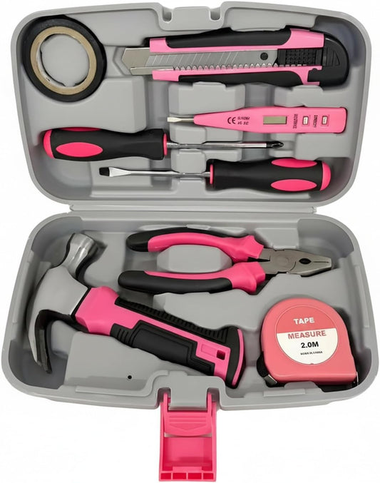 Manual Hand Tool Set Pink Chrome Vanadium Steel Household Furniture Assembly