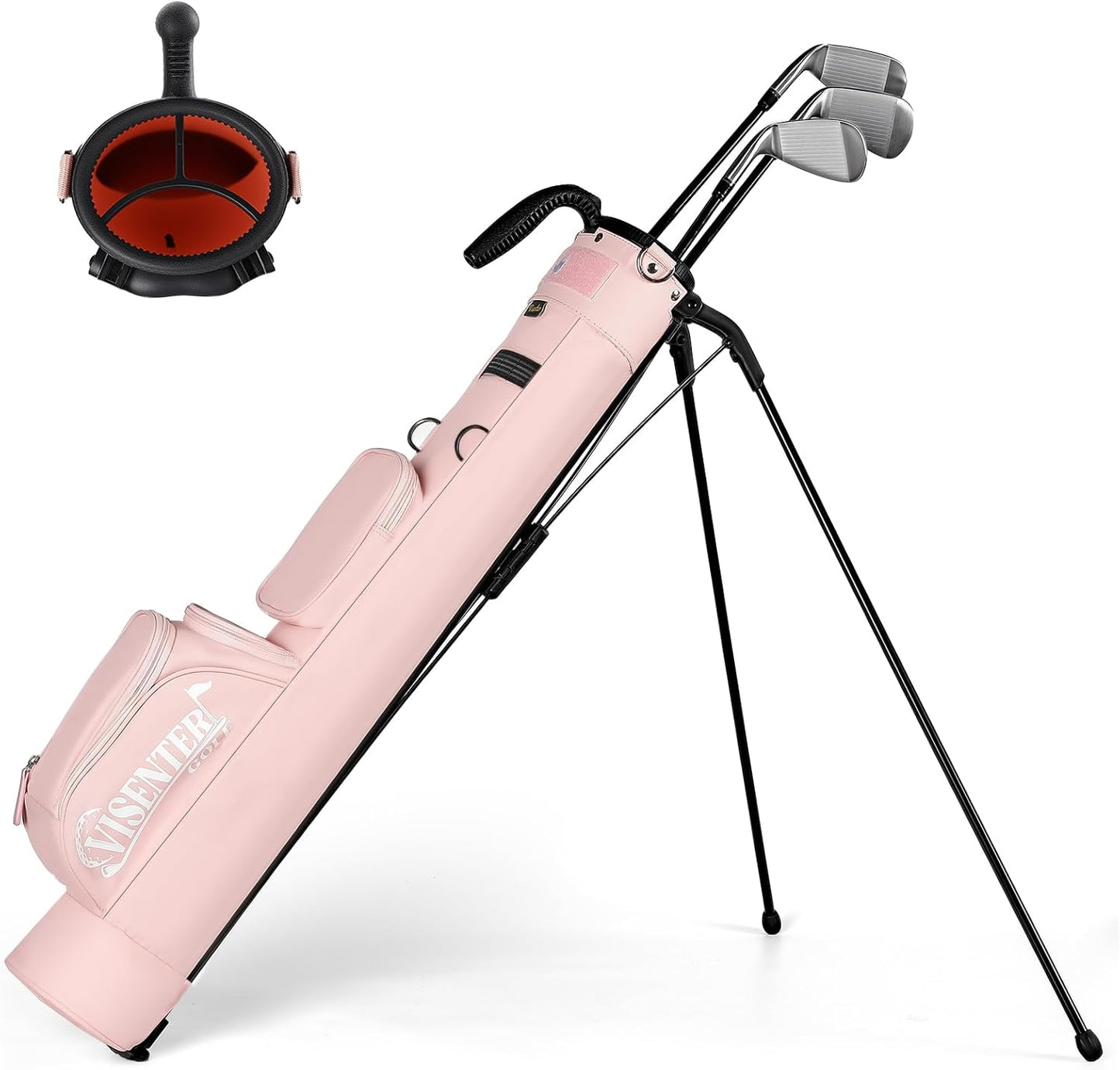 Golf Bags, Golf Stand Bag, Adjustable Shoulder Straps, Multiple Pockets