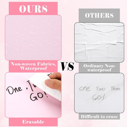 Pink Bulletin Board Roll Pastel Pink Reusable Waterproof Erasable Bulletin Board Poster Non-Woven Fabric Bulletin Board Background for Mother's Day Classroom Decor Wrapping Paper Crafts 15.55" x20ft