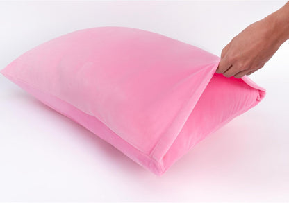 SquishPillow by Original Squishmallows Standard Pillowcase - Ultra Soft “Solid Slumber - Pink”