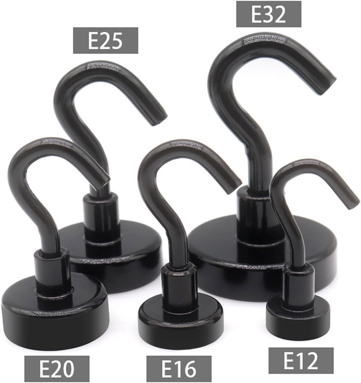 10Pieces Magnetic Utility Hooks Heavy-Duty Magnet-Hooks for Kitchen Classroom Workplace Strong Heavy-Duty Cruise Hook, 3.57CM, Pink