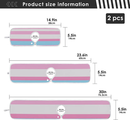 faucet mat with for kitchen sink Prevents Moisture hangable mats for kitchen sink for Kitchen Bathrooms 30”--Pink and Light Blue Straight Stripe Pattern