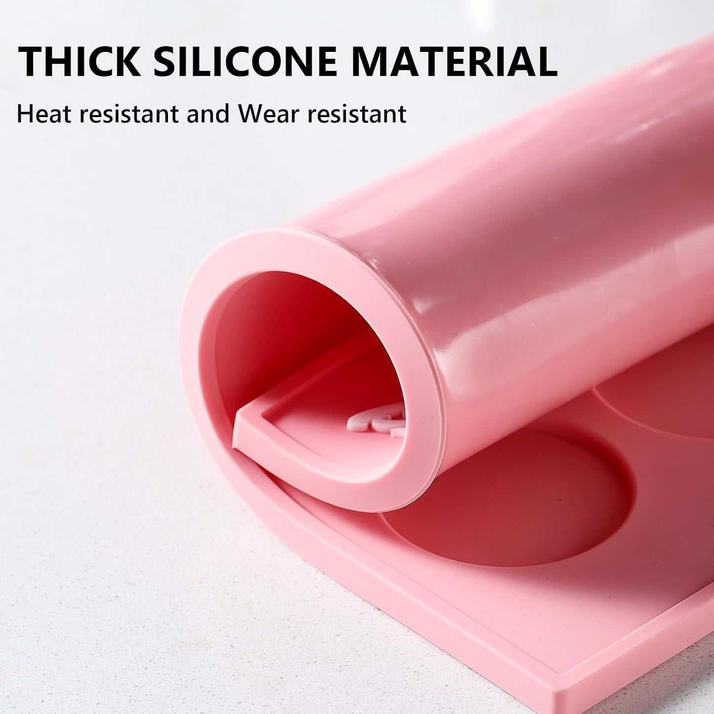 Espresso Tamping Mat - Silicone Coffee Bar Mat Tamper Mat,Espresso Accessory for Baristas Home Kitchen Bar Coffee Shop (Pink)