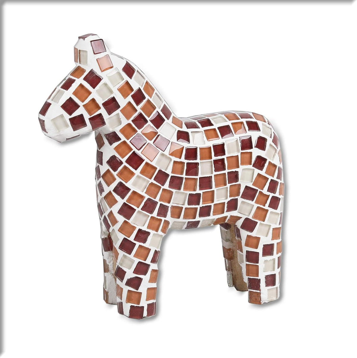 Mosaic Tiles 225 Pieces / 200 g Pack of Crystal Glass Mosaic Mosaic Tile Supplies for Home Decoration, DIY Crafts, Plates, Picture Frames, Flowerpots – 1x1 cm Square Tiles (Pink Green Gray)