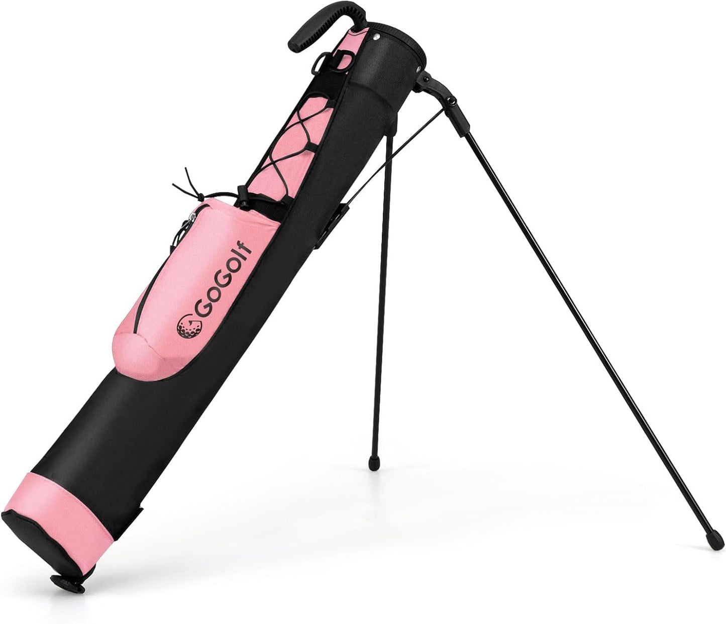 Goplus Lightweight Golf Stand Bag, Sunday Bag for The Driving Range, Par 3 and Executive Courses, Pitch n Putt Golf Club Carry Bag w/Shoulder Strap, Pocket, Bottle Holder for Men Women