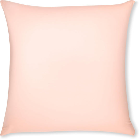 PILLOWY 20" x 20" Throw Pillow - Cream Peach: 1 PCS Luxurious Premium Microbead Pillow with 85/15 Nylon/Spandex Fabric. Forever Fluffy, Outstanding Beauty & Support. Silky, Soft & Beyond Comfortable