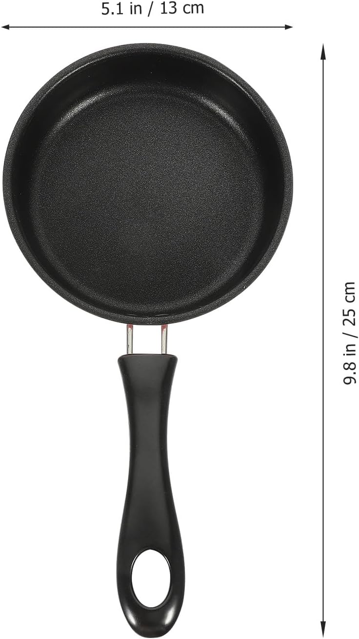 VANZACK Nonstick Mini Frying Pan Small Egg Fryer Skillet Pink Induction Compatible Lightweight Cookware for Breakfast and Home Cooking