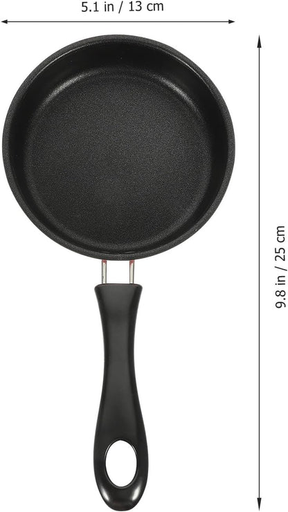 VANZACK Nonstick Mini Frying Pan Small Egg Fryer Skillet Pink Induction Compatible Lightweight Cookware for Breakfast and Home Cooking