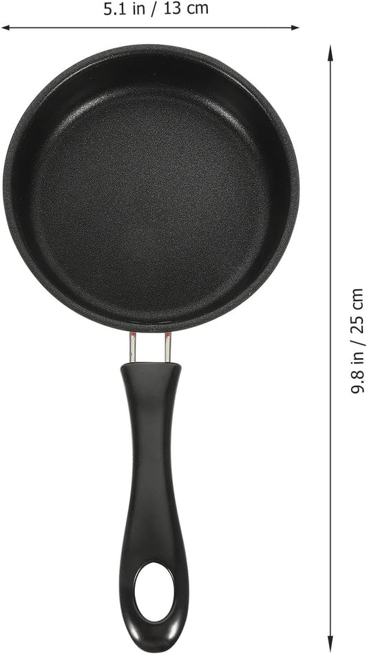 VANZACK Nonstick Mini Frying Pan Small Egg Fryer Skillet Pink Induction Compatible Lightweight Cookware for Breakfast and Home Cooking
