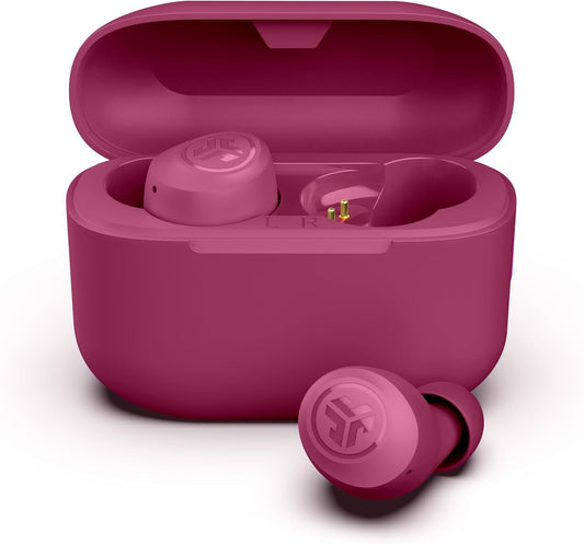 Go Air Pop+, True Wireless Earbuds, Bluetooth Earbuds with Microphone, Dual Connect, EQ3 Sound, Dark Pink