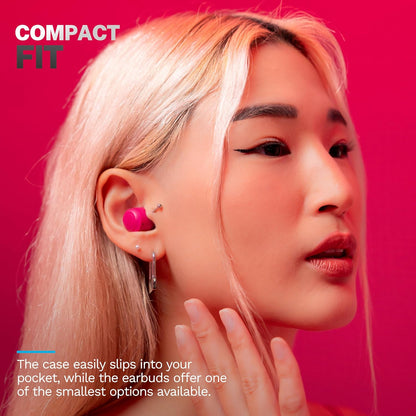 Go Air Pop+, True Wireless Earbuds, Bluetooth Earbuds with Microphone, Dual Connect, EQ3 Sound, Dark Pink