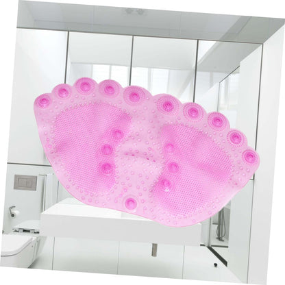 Bathroom Non-Slip Mat Shower Bath Rug Slip Suction Cup Pad Pink for Bathtub and Bathroom