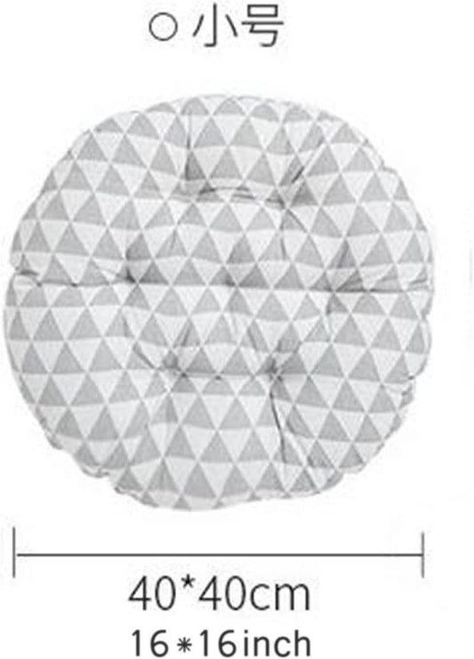 Boho Round Chair Cushion 16" Soft Thick Seat Cushion Outdoor Bistro Floor Sofa Pads Colorful Leaf Ergonomic Support Cushions for Dining Chairs, Garden Patio, Home, Office Car