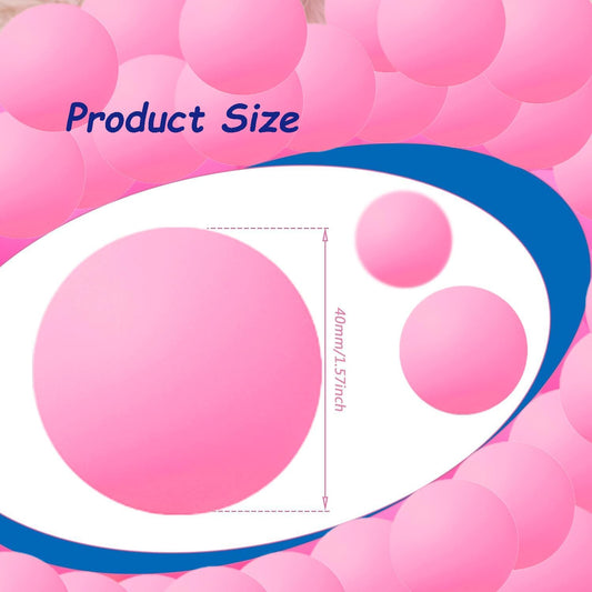 120 Pack Colored Ping Pong Balls, 40mm Table Tennis Balls, Beer Ping Pong Games Fun Arts, Cat, DIY Intellectual Development Tools, Party Decoration Balls